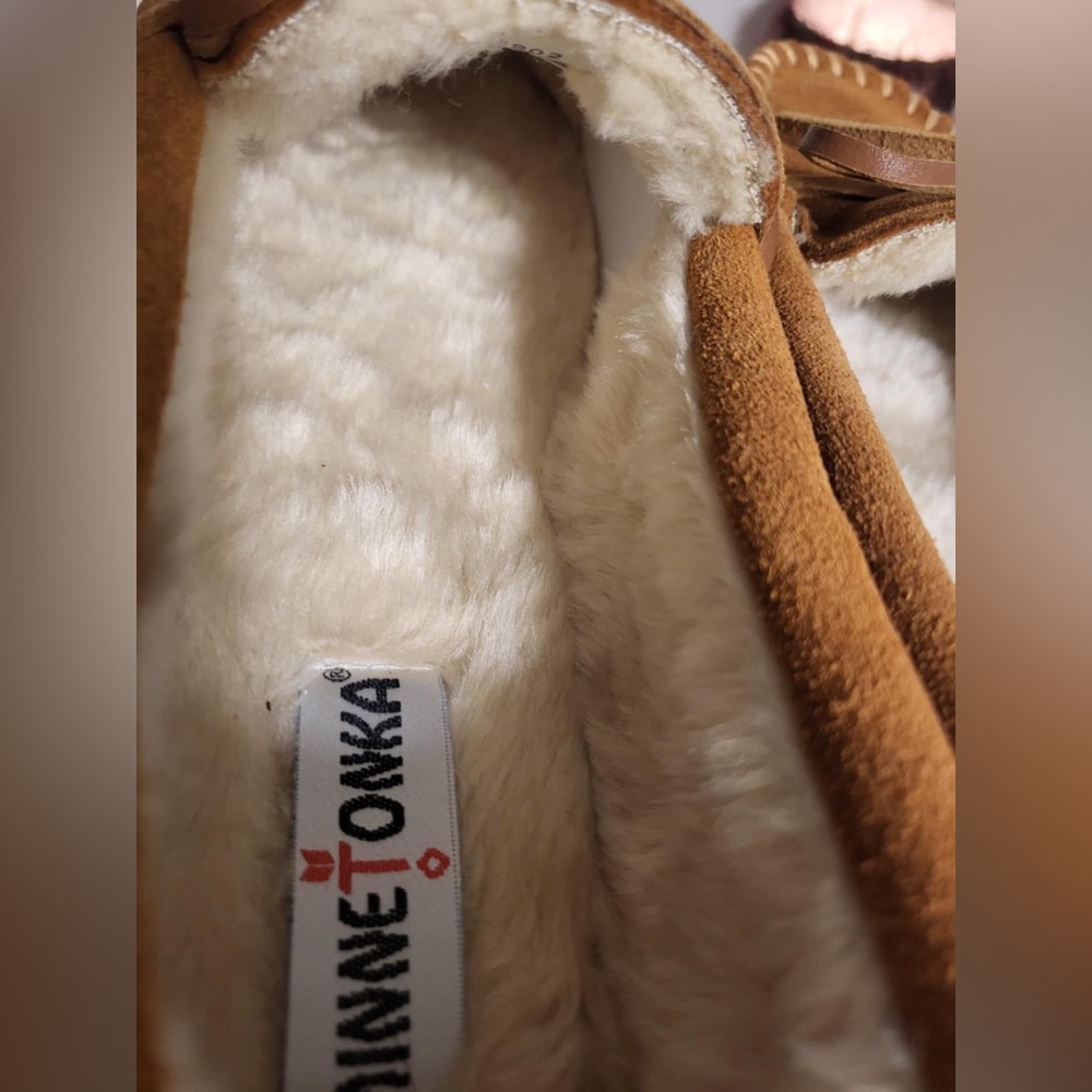 COPY - Minnetonka Men's Pile Lined Hardsole Slipper size 9 - Picture 8 of 10